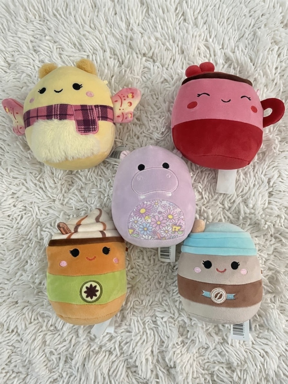 Squishmallow bundle x5 plush stuffed toys